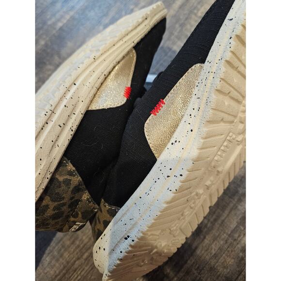 Hey dudes Wendy jungle black leopard print slip on womens sz 8 new - Picture 7 of 8